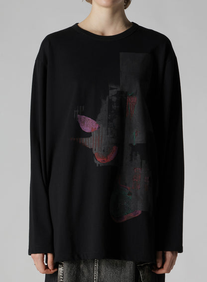 FRUIT PRINT GRAPHIC LONG SLEEVE T