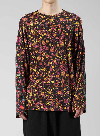 FLOWER PRINT PE JERSEY PANEL T