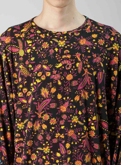 FLOWER PRINT PE JERSEY PANEL T