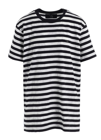 FLOWER PRINT/STRIPE Y'S STITCH T