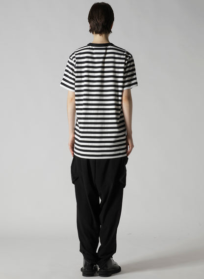 FLOWER PRINT/STRIPE Y'S STITCH T