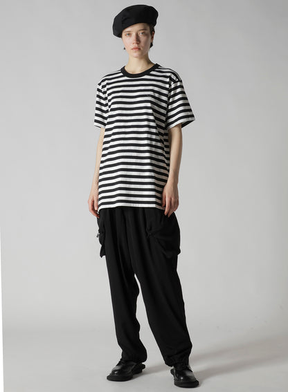 FLOWER PRINT/STRIPE Y'S STITCH T