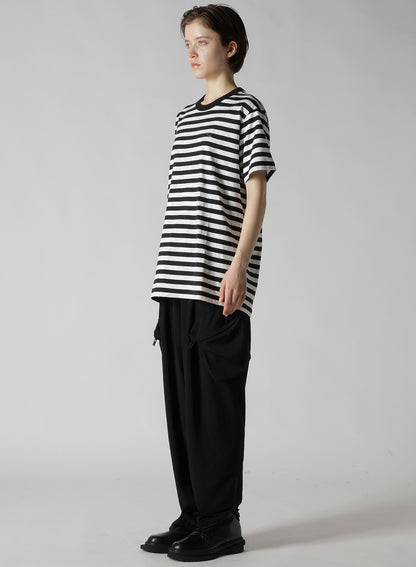 FLOWER PRINT/STRIPE Y'S STITCH T