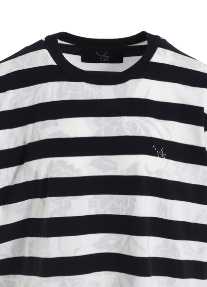 FLOWER PRINT/STRIPE Y'S STITCH T