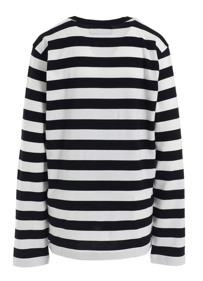 FLOWER PRINT/STRIPE Y'S STITCH LONG SLEEVE T