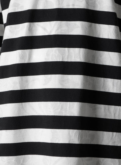 FLOWER PRINT/STRIPE Y'S STITCH LONG SLEEVE T