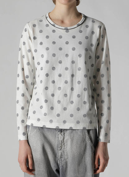 POLKA DOT Y'S STITCH LONG SLEEVE T