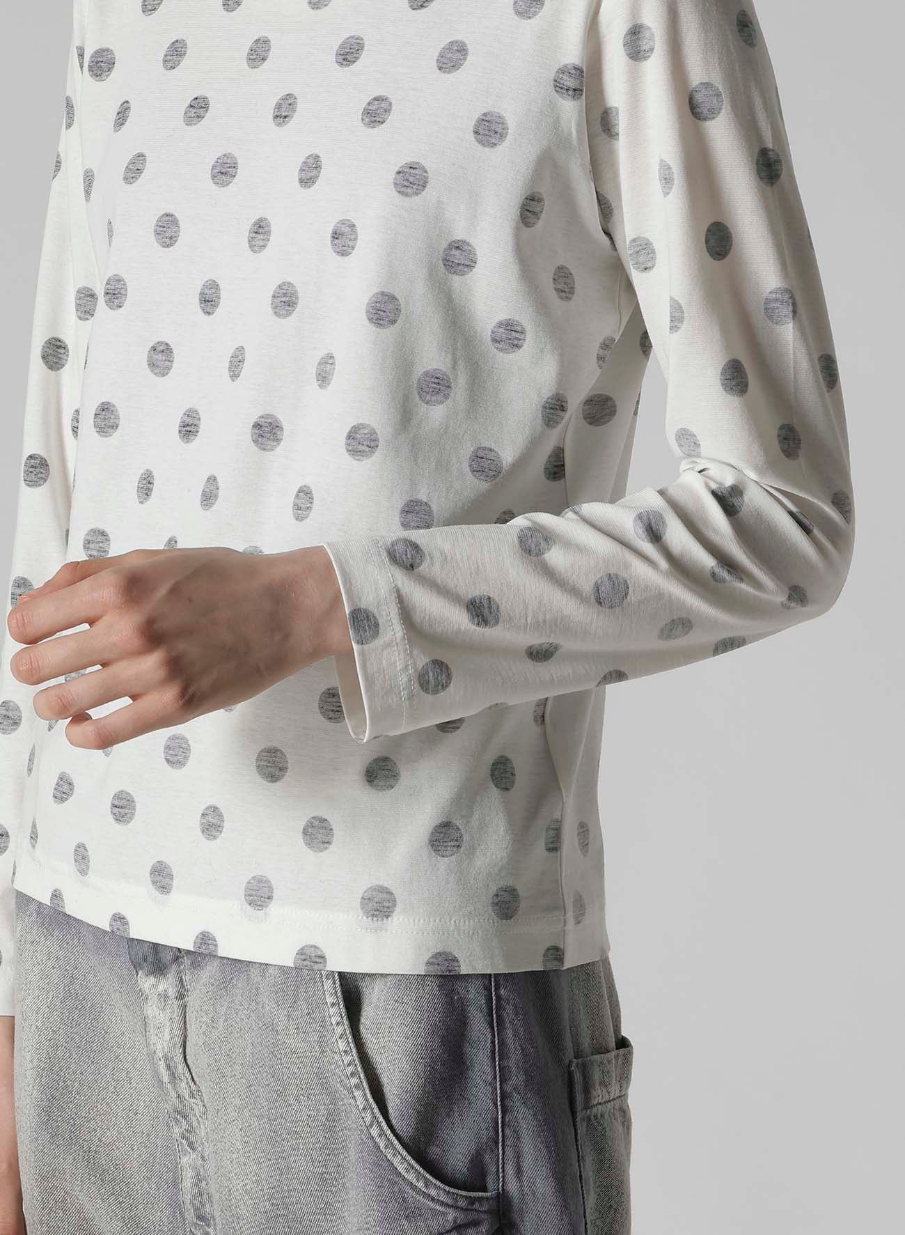 POLKA DOT Y'S STITCH LONG SLEEVE T
