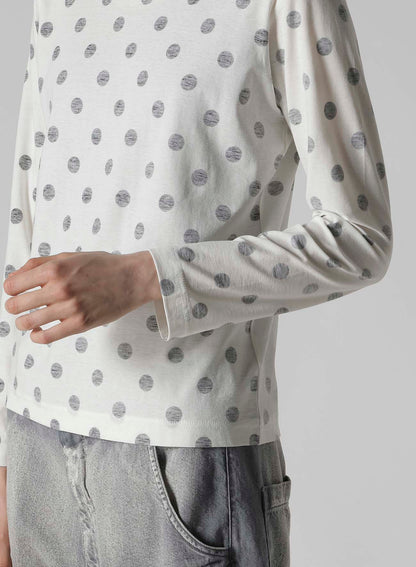POLKA DOT Y'S STITCH LONG SLEEVE T
