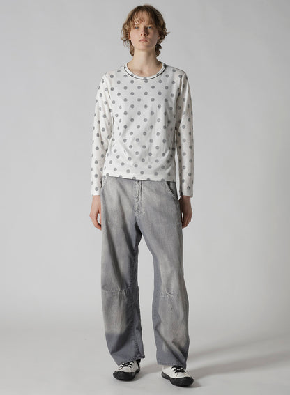 POLKA DOT Y'S STITCH LONG SLEEVE T