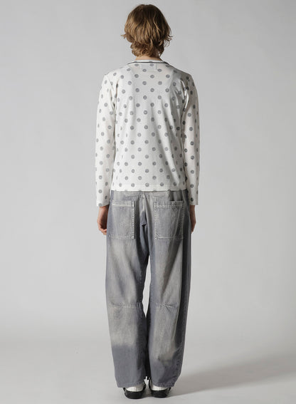 POLKA DOT Y'S STITCH LONG SLEEVE T