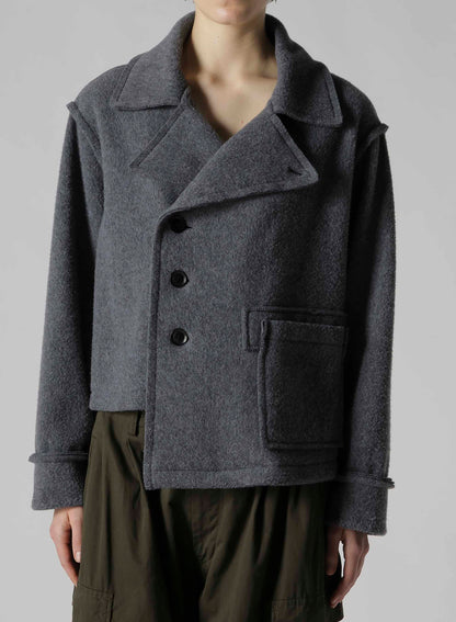 W/NY BOILED WOOL/FLEECE H-SHORT J