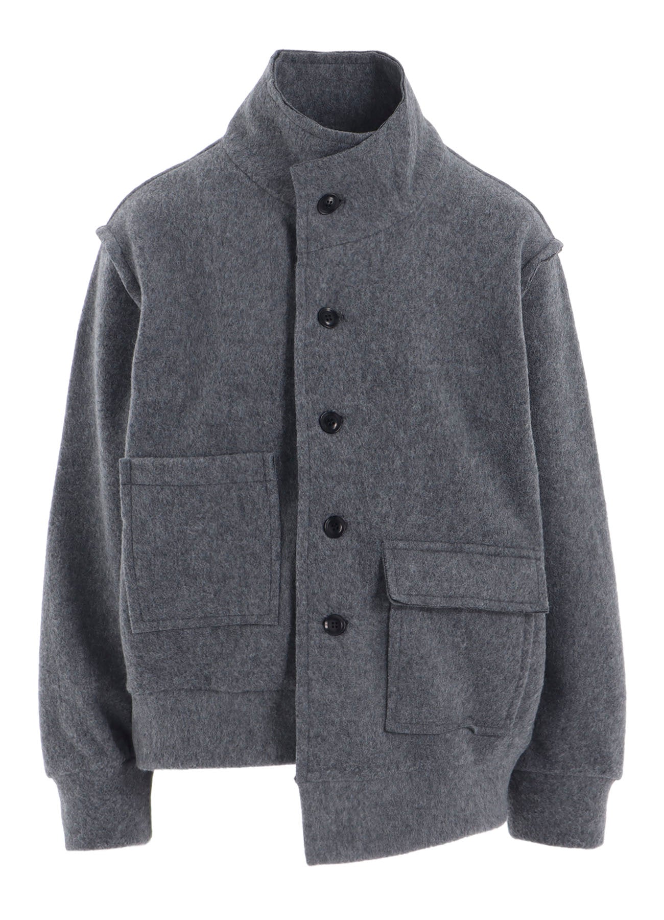 W/NY FLEECE ASYMMETRIC BLOUSON