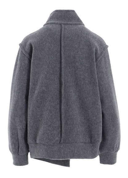 W/NY FLEECE ASYMMETRIC BLOUSON