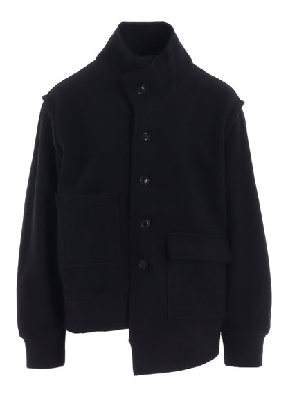 W/NY FLEECE ASYMMETRIC BLOUSON
