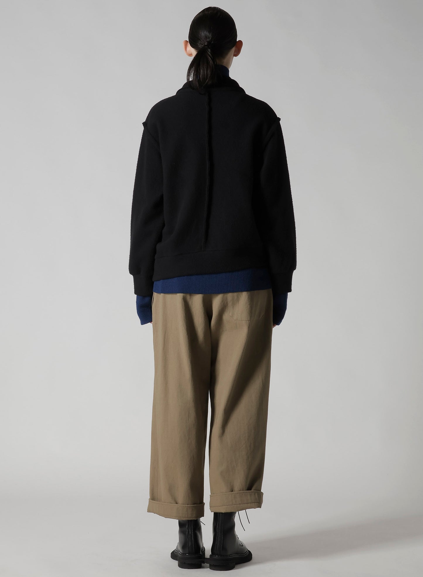 W/NY FLEECE ASYMMETRIC BLOUSON