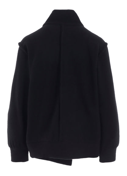 W/NY FLEECE ASYMMETRIC BLOUSON