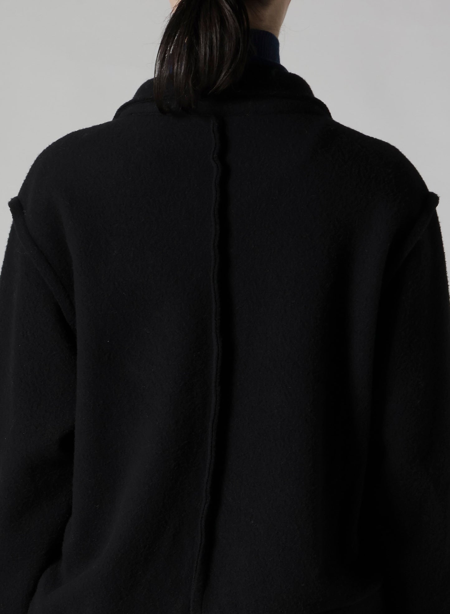 W/NY FLEECE ASYMMETRIC BLOUSON
