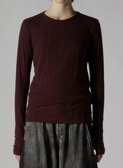 SOFT RANDOM RIB ROUND NECK T