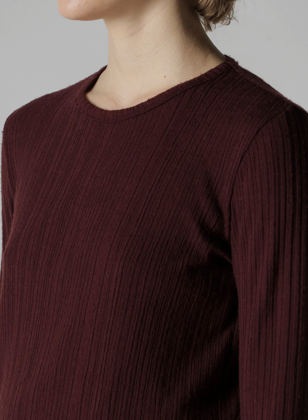SOFT RANDOM RIB ROUND NECK T