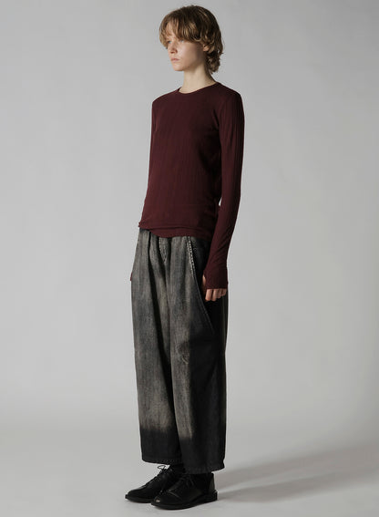 SOFT RANDOM RIB ROUND NECK T