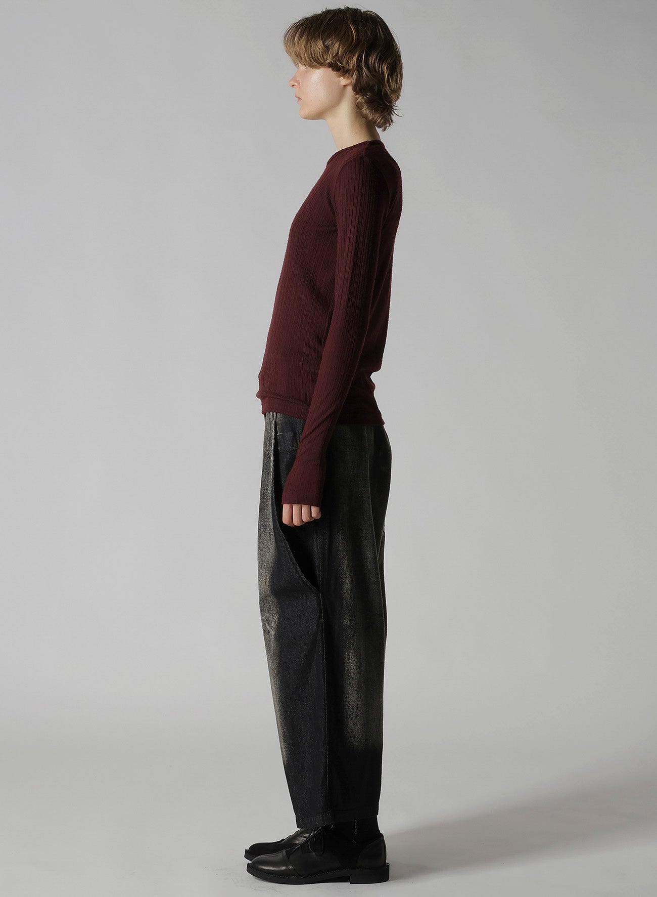SOFT RANDOM RIB ROUND NECK T