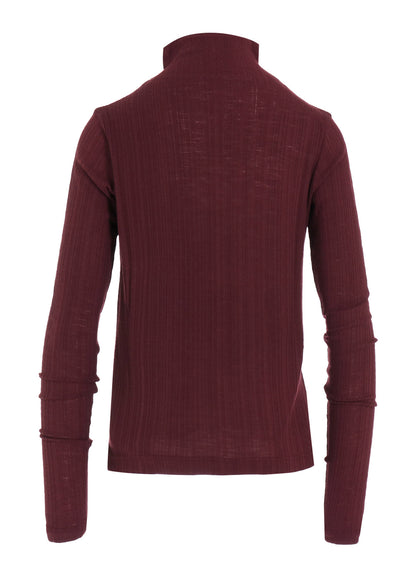 SOFT RANDOM RIB HIGH NECK T