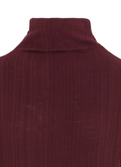 SOFT RANDOM RIB HIGH NECK T