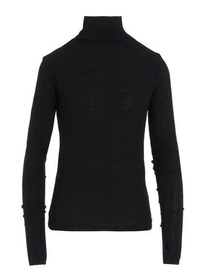 SOFT RANDOM RIB HIGH NECK T