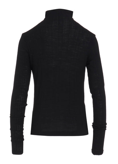 SOFT RANDOM RIB HIGH NECK T