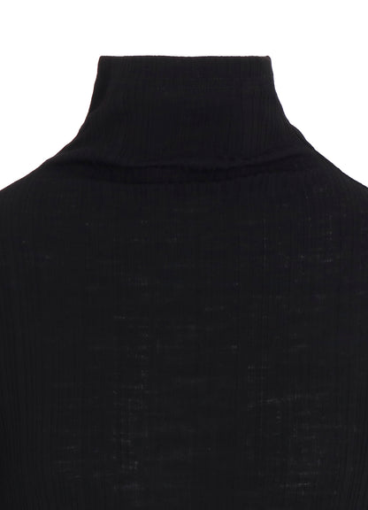SOFT RANDOM RIB HIGH NECK T