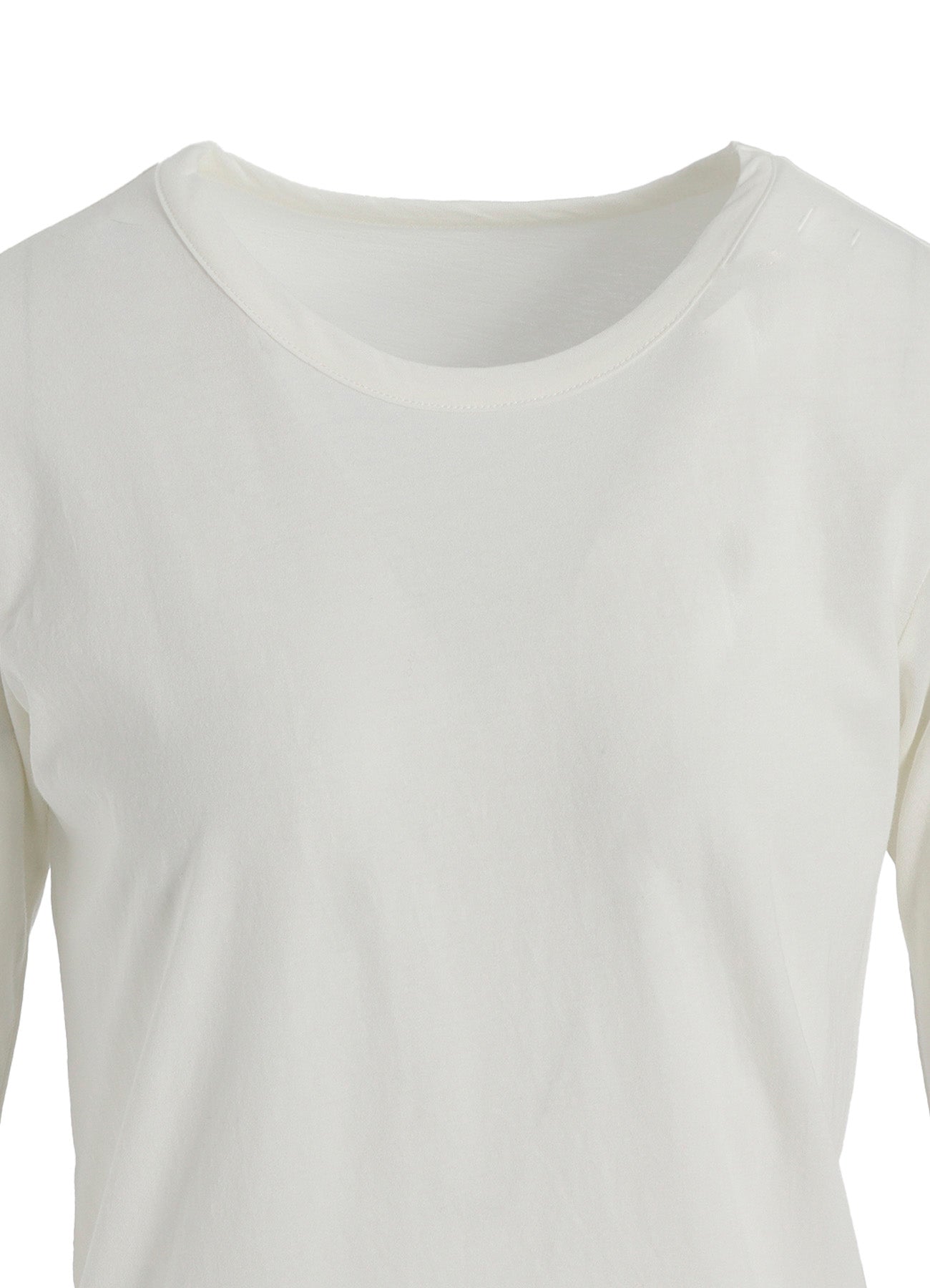 HARD-TWISTED JERSEY ROUND NECK LONG SLEEVE T