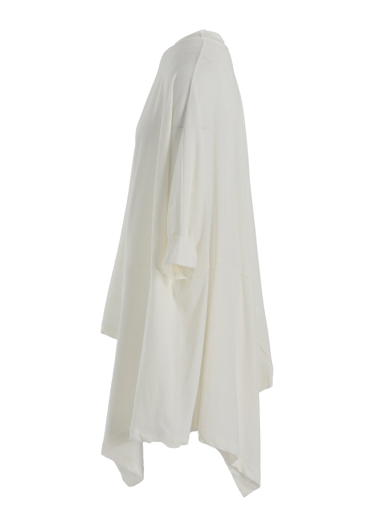 HARD-TWISTED JERSEY ASYMMETRIC DOLMAN T