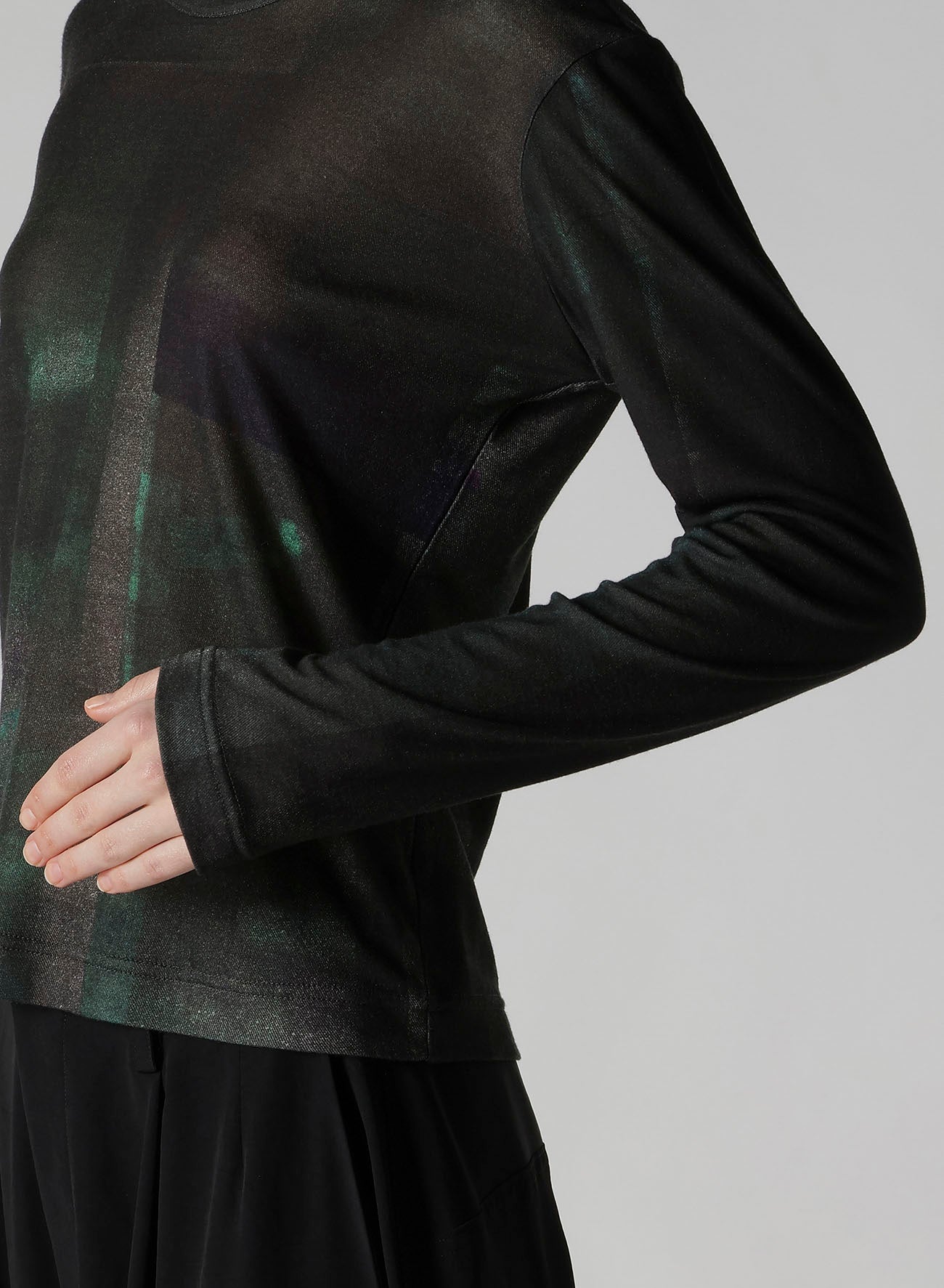 LYOCELL SMOOTH CREW NECK SLEEVE T