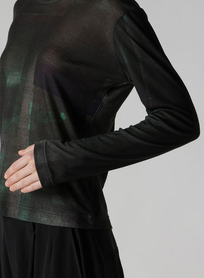 LYOCELL SMOOTH CREW NECK SLEEVE T