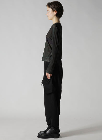 LYOCELL SMOOTH CREW NECK SLEEVE T