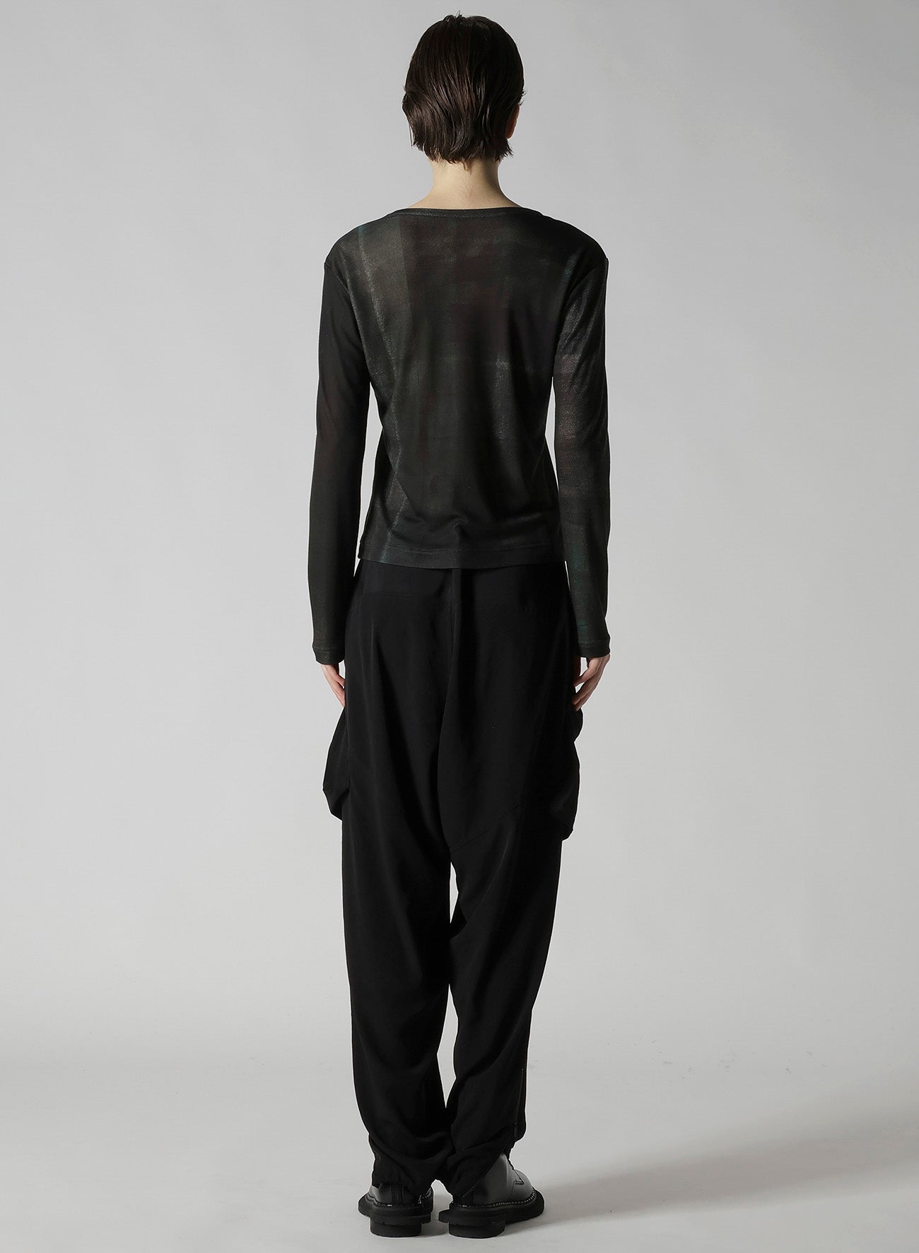 LYOCELL SMOOTH CREW NECK SLEEVE T