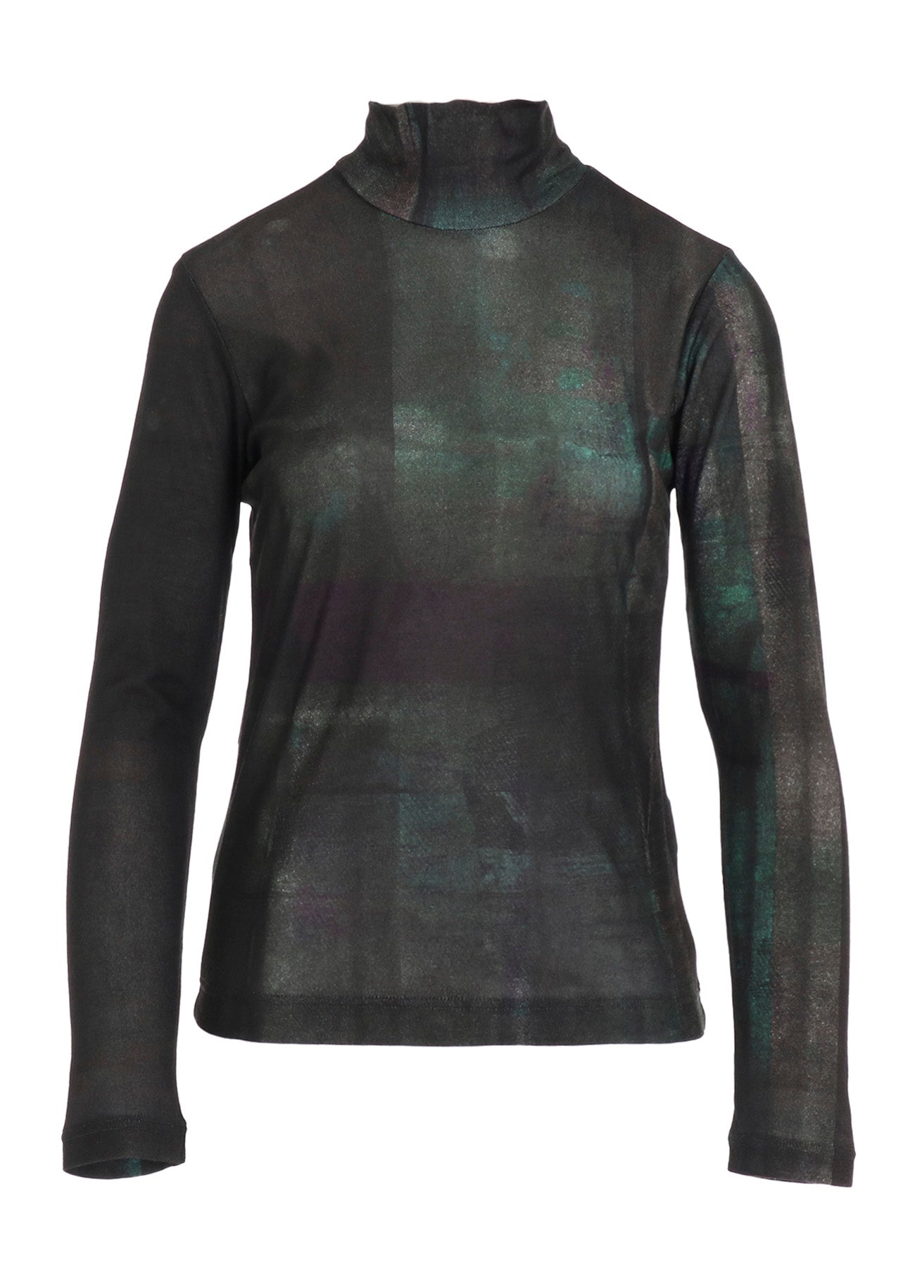 LYOCELL SMOOTH HIGH NECK SLEEVE T