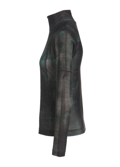 LYOCELL SMOOTH HIGH NECK SLEEVE T