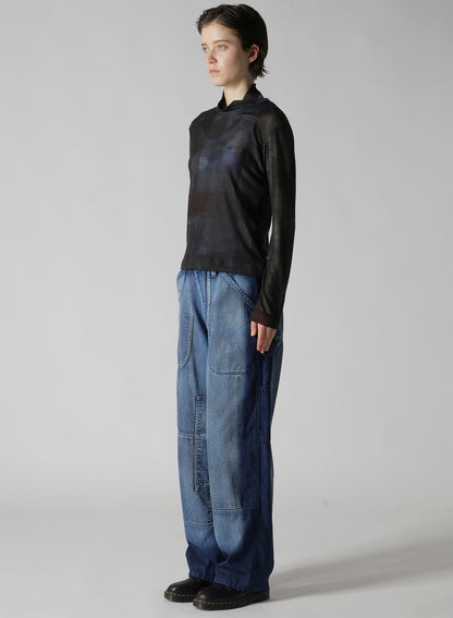 LYOCELL SMOOTH HIGH NECK SLEEVE T