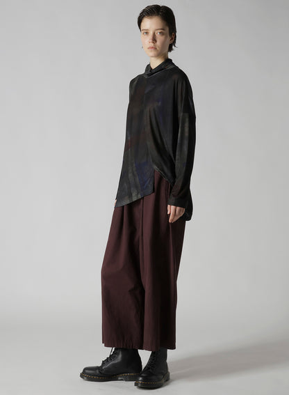 LYOCELL SMOOTH ASSYMETRIC HIGH NECK PULLOVER
