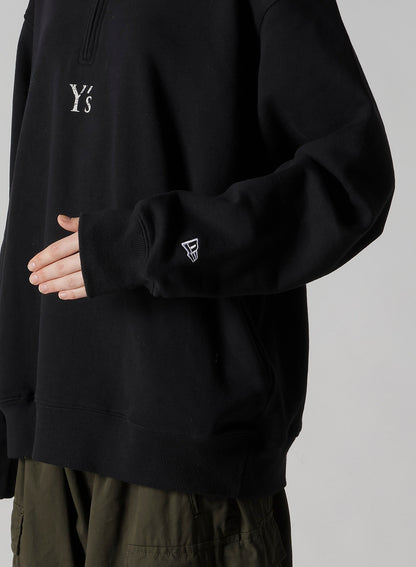 Y's × New Era OVERSIZED SWEAT HALF-ZIP