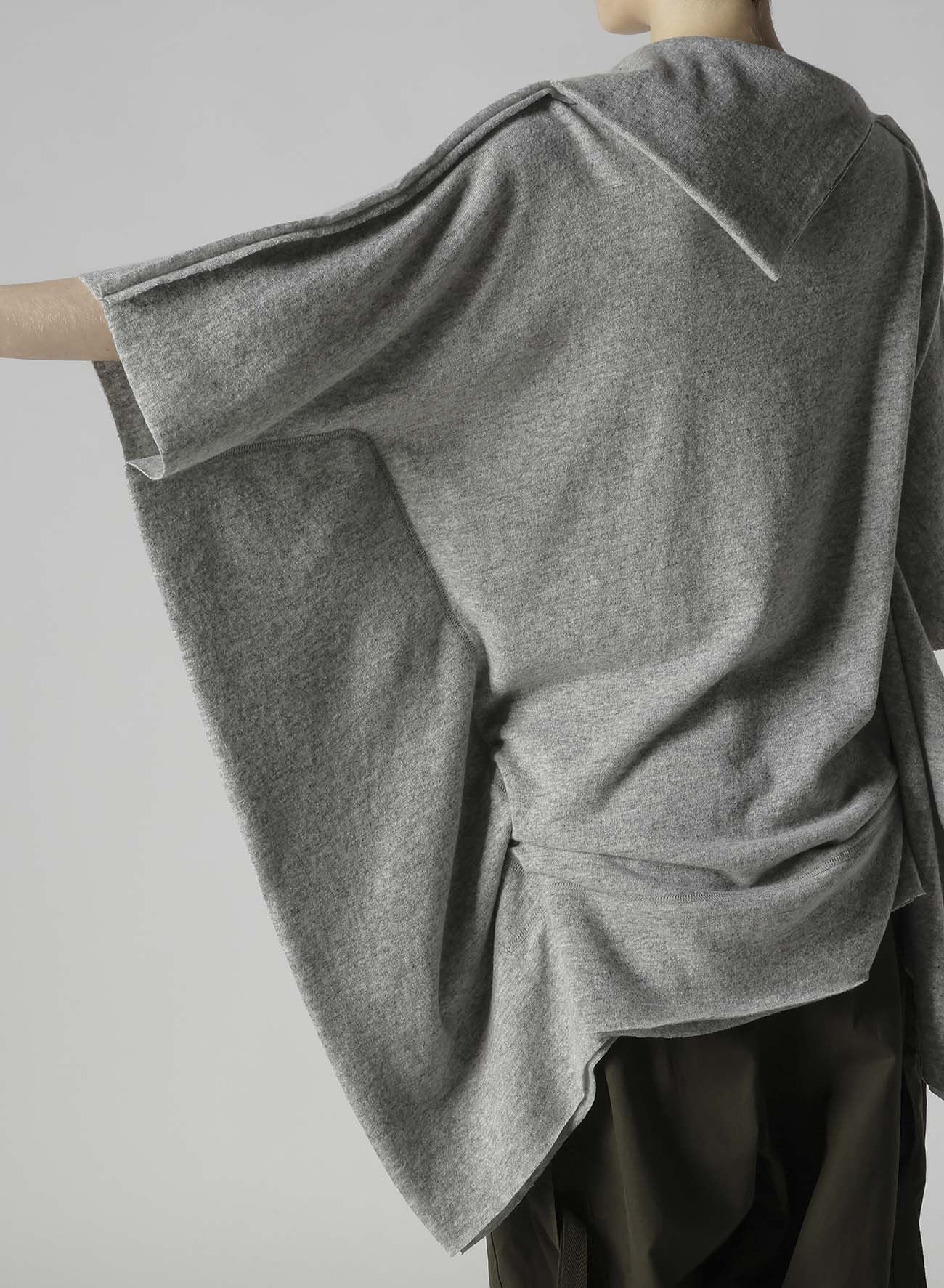 W/NY JERSEY DOLMAN SLEEVE RIBBON PULLOVER