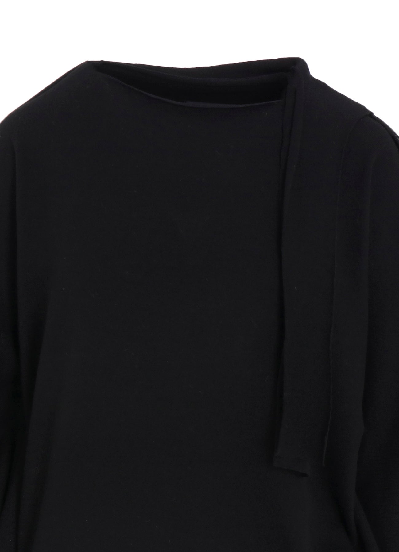W/NY JERSEY DOLMAN SLEEVE RIBBON PULLOVER