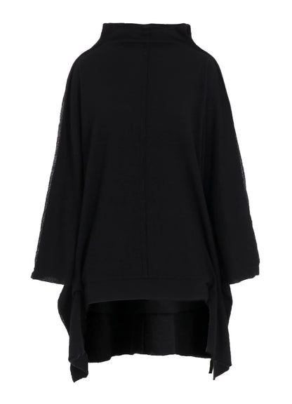 W/NY JERSEY DOLMAN SLEEVE HIGH NECK PULLOVER