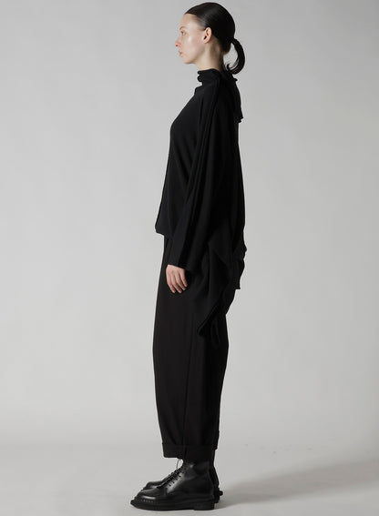 W/NY JERSEY DOLMAN SLEEVE HIGH NECK PULLOVER