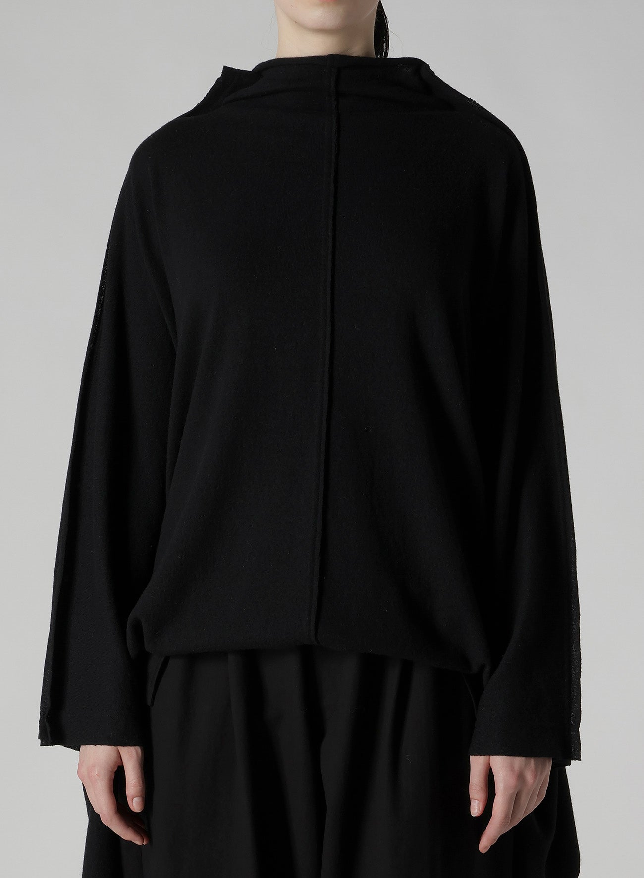 W/NY JERSEY DOLMAN SLEEVE HIGH NECK PULLOVER