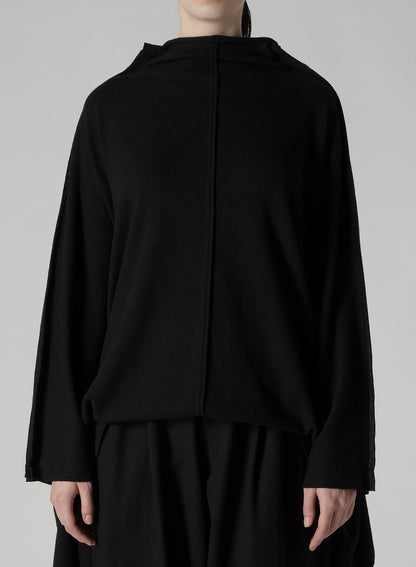 W/NY JERSEY DOLMAN SLEEVE HIGH NECK PULLOVER