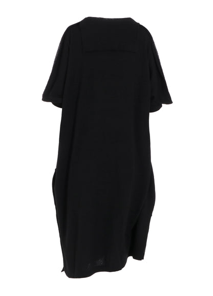 W/NY JERSEY DOLMAN SLEEVE DRESS