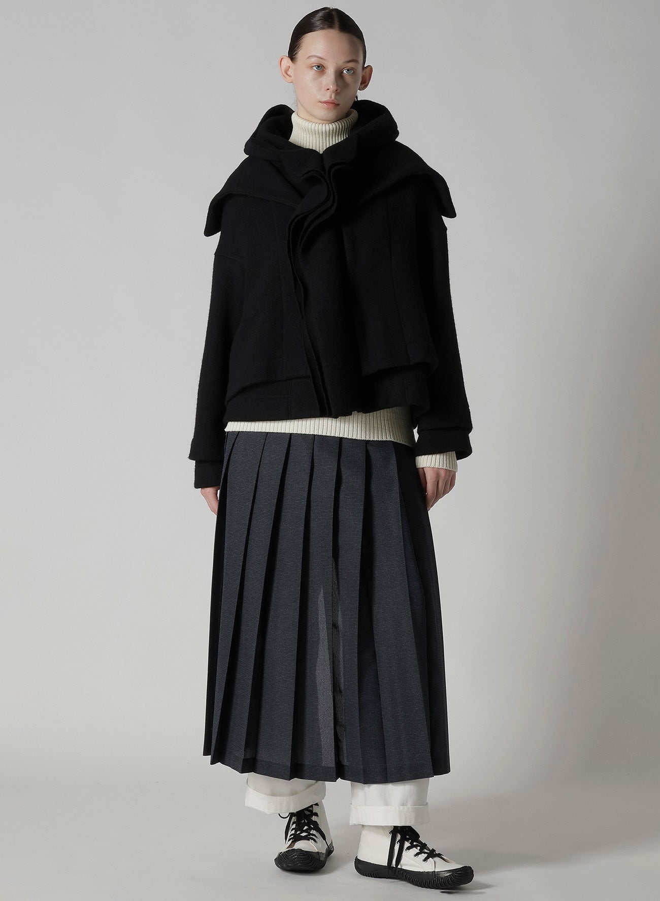 MILD JERSERY COMBINATION JACKET WITH HOOD